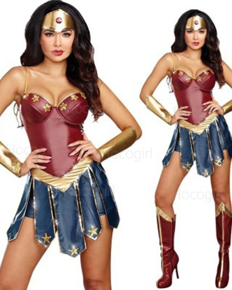 Dc Comics Wonder Woman Warrior Corset And Skirt Costume Set